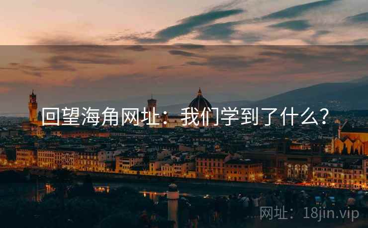 回望海角网址：我们学到了什么？