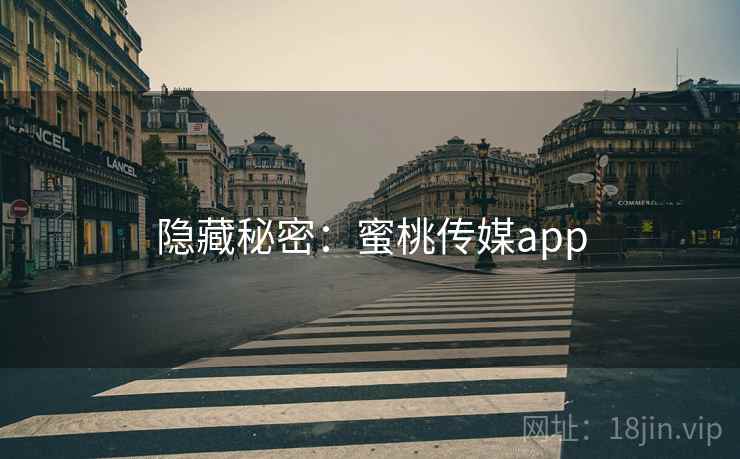 隐藏秘密:蜜桃传媒app